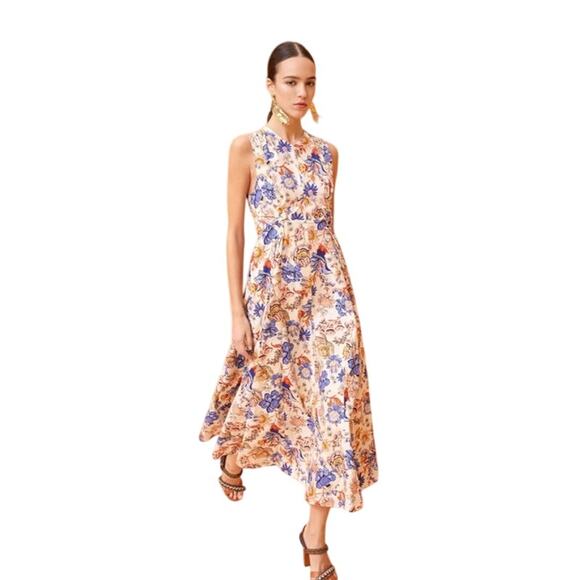 Ulla Johnson Dresses & Skirts - ULLA JOHNSON Kaiya Dress Magnolia Floral Midi 8 NWT